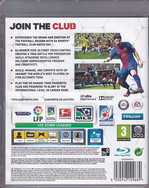 FIFA 13 - PS3 (B Grade) (Genbrug)